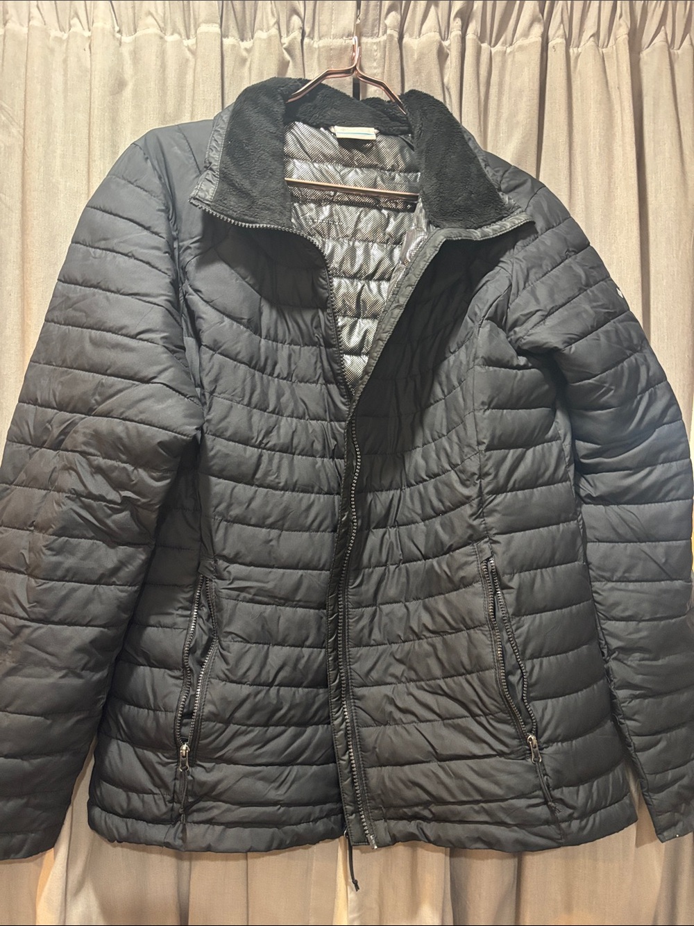 Columbia Black Quilted Womens Puffer Jacket